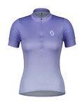 SCOTT Cycling short sleeve jersey - ENDURANCE 15 - light blue