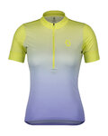 SCOTT Cycling short sleeve jersey - ENDURANCE 15 - yellow/blue
