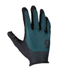 SCOTT Cycling long-finger gloves - TRACTION - green/black