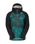 SCOTT waterproof jacket - TRAIL STORM WP - black/green