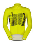 SCOTT Cycling winter long sleeve jersey - TEAM WARM GRAPHICS - yellow