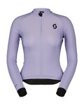 SCOTT Cycling winter long sleeve jersey - PRO WARM - purple