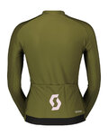 SCOTT Cycling winter long sleeve jersey - PRO WARM - green