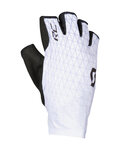 SCOTT Cycling fingerless gloves - JUNIOR RC - white