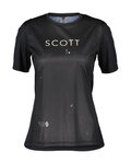 SCOTT Cycling short sleeve jersey - TRAIL FLOW SS W - black/yellow