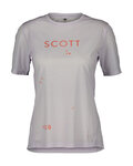 SCOTT Cycling short sleeve jersey - TRAIL FLOW SS W - purple