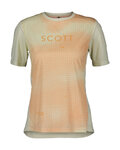 SCOTT Cycling short sleeve jersey - TRAIL FLOW SS W - yellow/orange