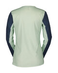 SCOTT Cycling summer long sleeve jersey - TRAIL VERTIC LS W - green/blue