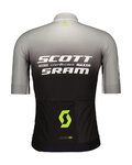 SCOTT Cycling short sleeve jersey - SRAM PRO - black/white