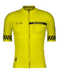 SCOTT Cycling short sleeve jersey - PRO - yellow
