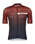 SCOTT Cycling short sleeve jersey - PRO - bordeaux/black