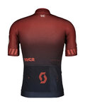 SCOTT Cycling short sleeve jersey - PRO - bordeaux/black