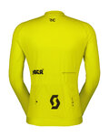 SCOTT Cycling summer long sleeve jersey - PRO - yellow