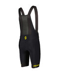 SCOTT Cycling bib shorts - RC PRO +++ - black/yellow