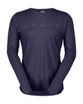 SCOTT Cycling long sleeve t-shirt - DEFINED MERINO LS - purple