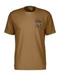 SCOTT Cycling short sleeve t-shirt - DEFINED DRI SS - brown