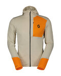 SCOTT hoodie - DEFINED LIGHT - white/orange