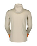 SCOTT hoodie - DEFINED LIGHT - white/orange