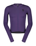 SCOTT Cycling winter long sleeve jersey - TRAINING - purple