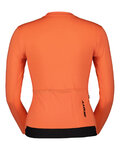 SCOTT Cycling winter long sleeve jersey - TRAINING - orange
