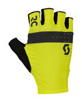 SCOTT Cycling fingerless gloves - RC PRO SF - yellow/black