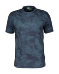 SCOTT Cycling short sleeve t-shirt - DRI TIE DYE - blue