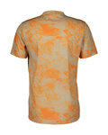 SCOTT Cycling short sleeve t-shirt - DRI TIE DYE - beige/orange