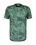 SCOTT Cycling short sleeve t-shirt - DRI TIE DYE - green