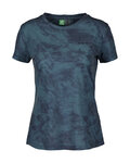 SCOTT Cycling short sleeve t-shirt - DRI TIE DYE W - blue
