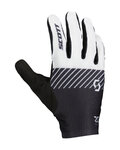 SCOTT Cycling long-finger gloves - RC TEAM LF - white/black