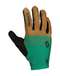SCOTT Cycling long-finger gloves - RC TEAM LF - brown/green/black