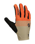 SCOTT Cycling long-finger gloves - RC TEAM LF - red/beige/black