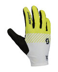 SCOTT Cycling long-finger gloves - RC TEAM LF - yellow/white/black