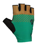 SCOTT Cycling fingerless gloves - RC TEAM SF - brown/green/black