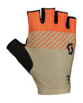 SCOTT Cycling fingerless gloves - RC TEAM SF - red/beige/black
