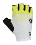 SCOTT Cycling fingerless gloves - RC TEAM SF - yellow/white/black