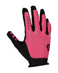 SCOTT Cycling long-finger gloves - TRACTION TUNED - pink/black