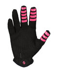 SCOTT Cycling long-finger gloves - TRACTION TUNED - pink/black