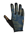 SCOTT Cycling long-finger gloves - TRACTION LF - blue/brown/black