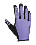 SCOTT Cycling long-finger gloves - TRACTION LF - purple/black