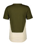 SCOTT Cycling short sleeve t-shirt - TRAIL FLOW DRI SS - green/white