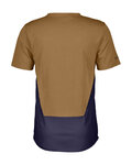 SCOTT Cycling short sleeve t-shirt - TRAIL FLOW DRI SS - brown/purple