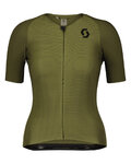 SCOTT Cycling short sleeve jersey - ULTD. AERO - green