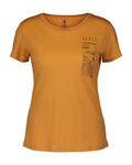 SCOTT Cycling short sleeve t-shirt - DEFINED MERINO GRAPHIC SS W - orange