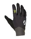 SCOTT Cycling long-finger gloves - RC SCOTT-SRAM LF - black/yellow