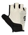 SCOTT Cycling fingerless gloves - ASPECT GEL SF - white