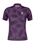 SCOTT Cycling short sleeve jersey - ENDURANCE 20 - purple
