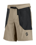 SCOTT Cycling shorts without bib - EXPLORAIR ESCAPE - beige/black