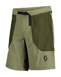 SCOTT Cycling shorts without bib - EXPLORAIR ESCAPE - green