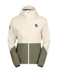 SCOTT waterproof jacket - EXPLORAIR LIGHT DRYO 2.5L W - white/green